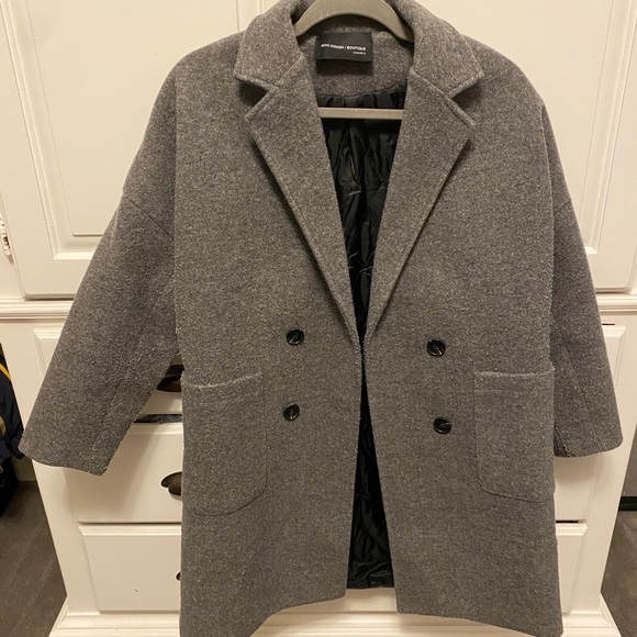 Grey Winter Pea Coat - Picture 1 of 1